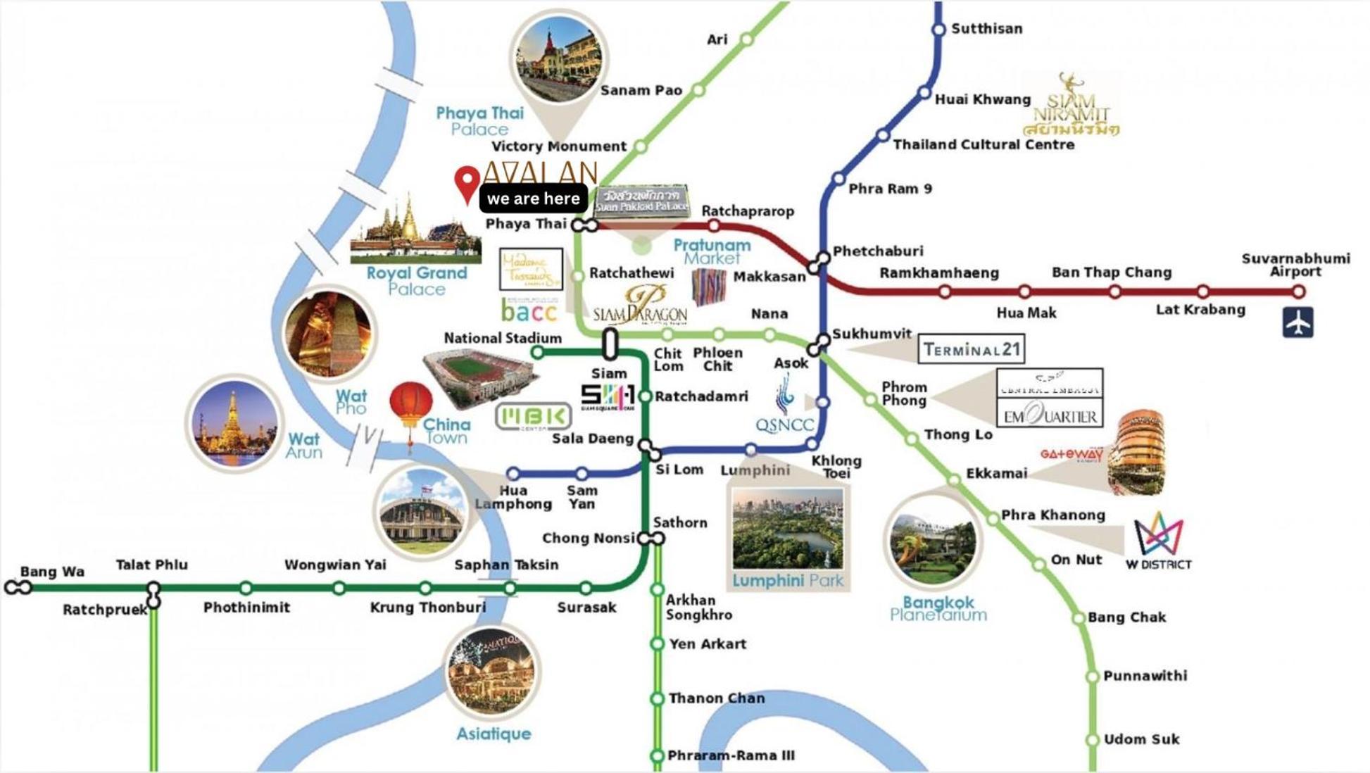 Avalan Phayathai Airport Link Bangkok Kültér fotó